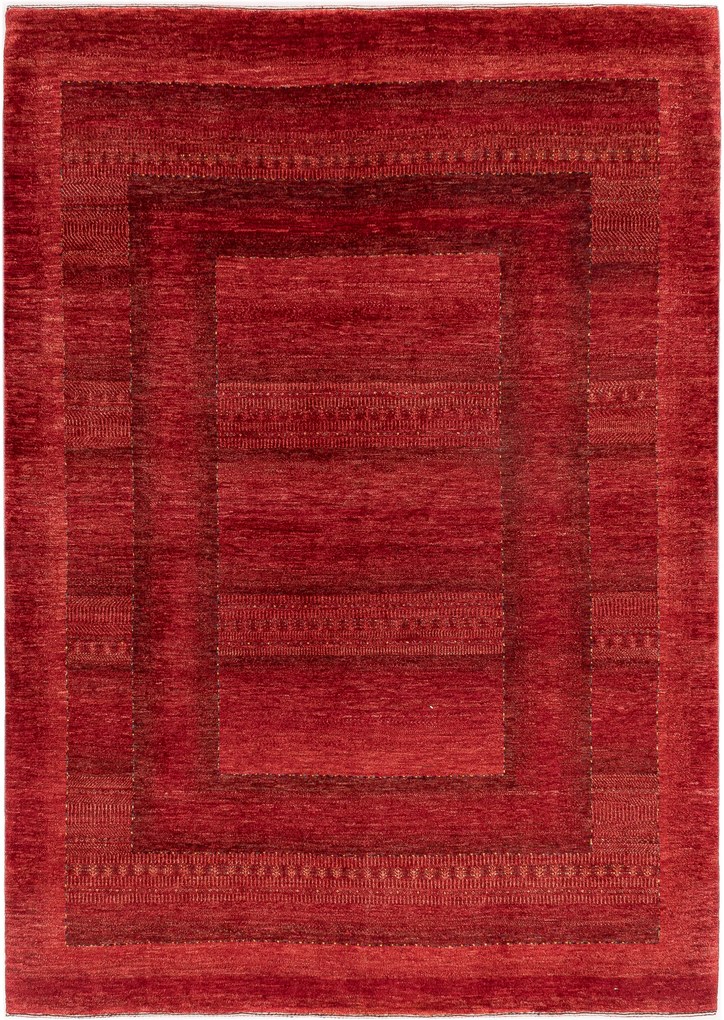 Loribaft Tappeto 170x240 Rosso (Iran) Annodato A Mano