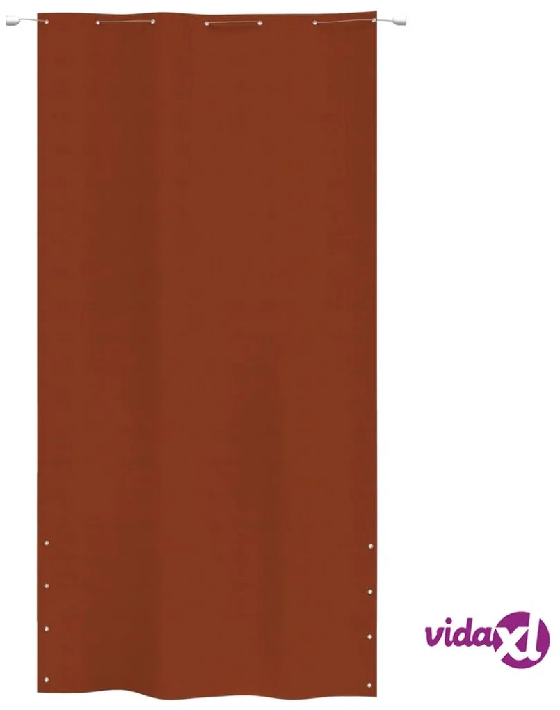 vidaXL Paravento per Balcone Terracotta 140x240 cm in Tessuto Oxford