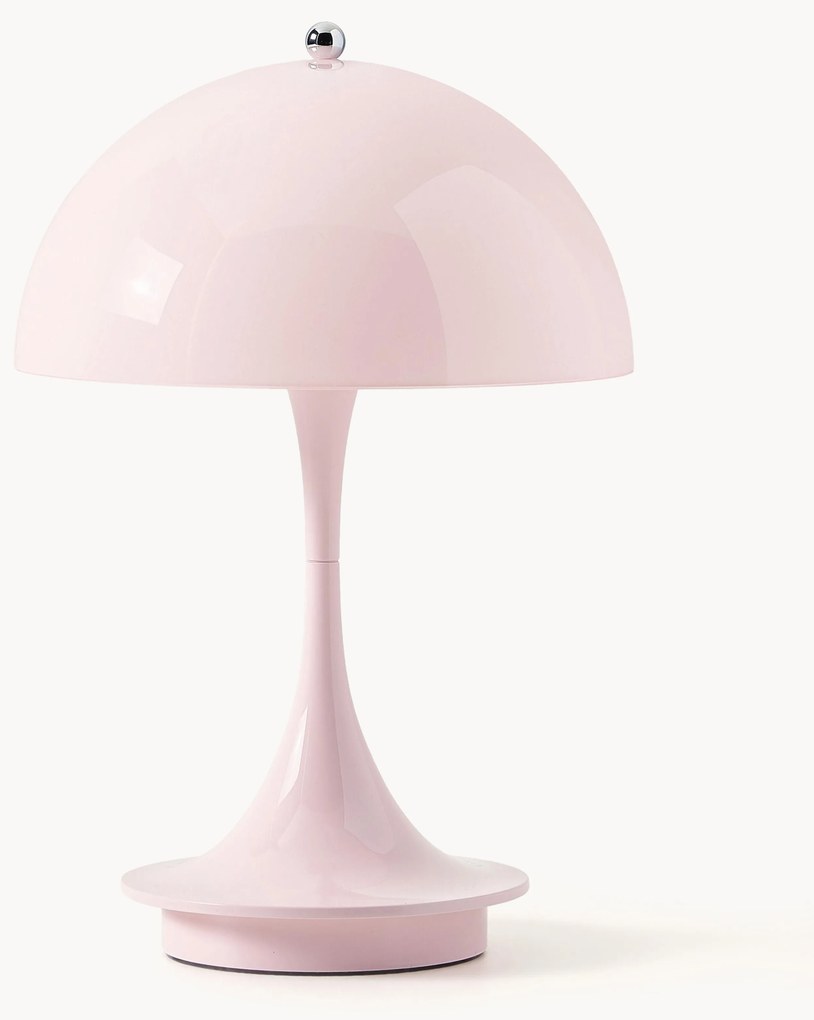 Lampada da tavolo portatile a LED con luce regolabile Panthella, alt. 24 cm, design Verner Panton