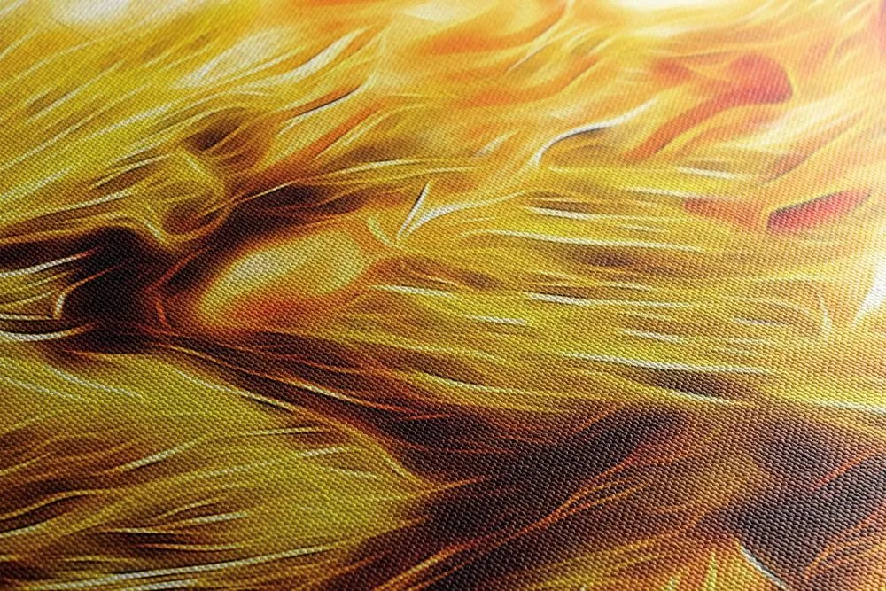Quadro su tela – Leone infuocato