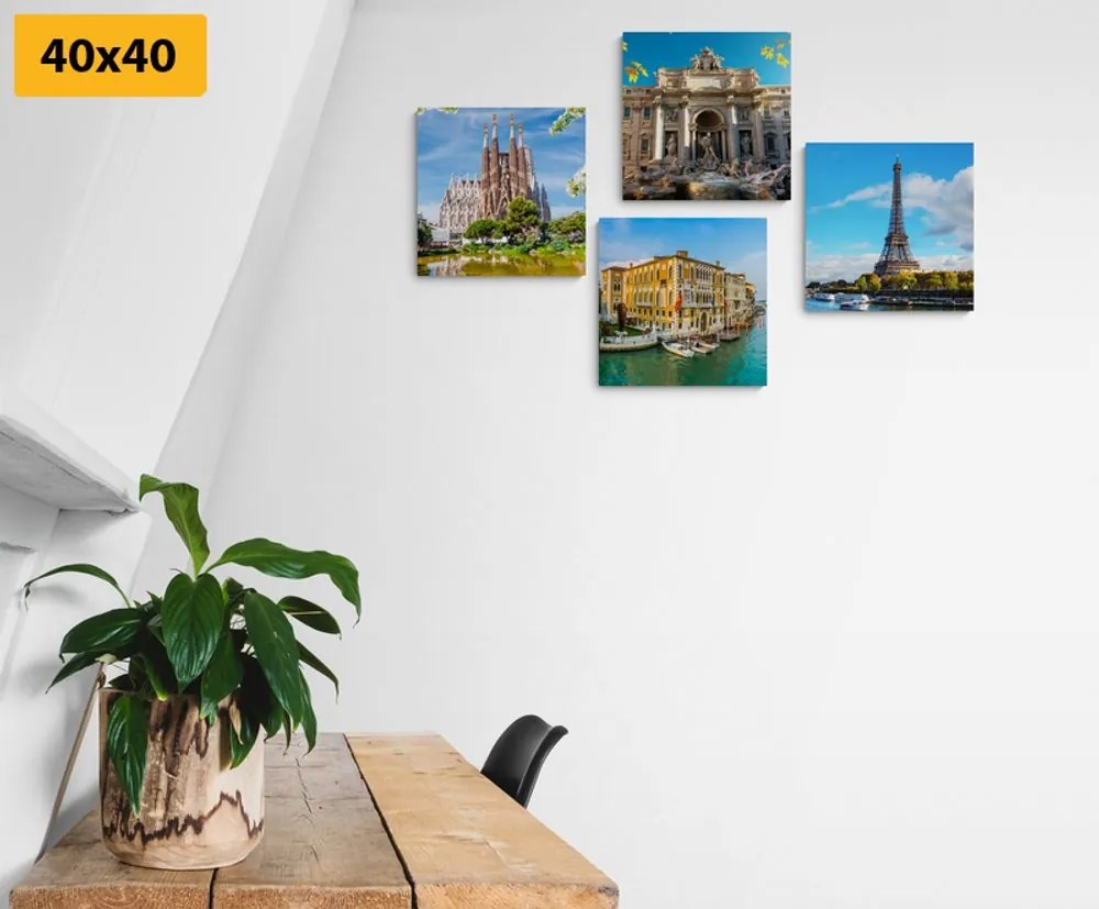 Set di quadri – Monumenti storici in colori splendidi