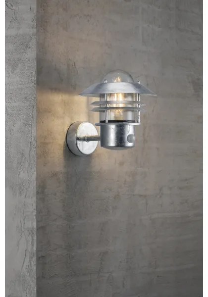 Nordlux - Applique da esterno con sensore BLOKHUS 1xE27/60W/230V IP54