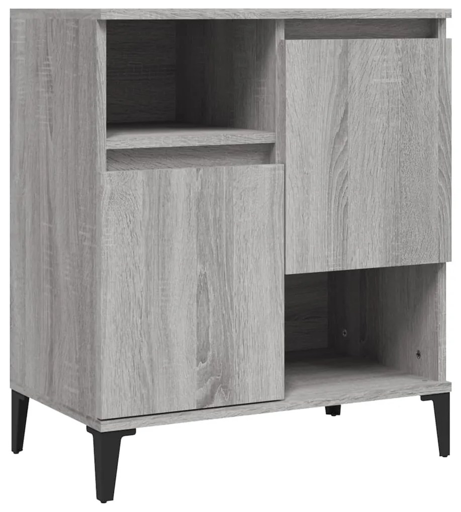 Credenza grigio sonoma 60x35x70 cm in legno multistrato