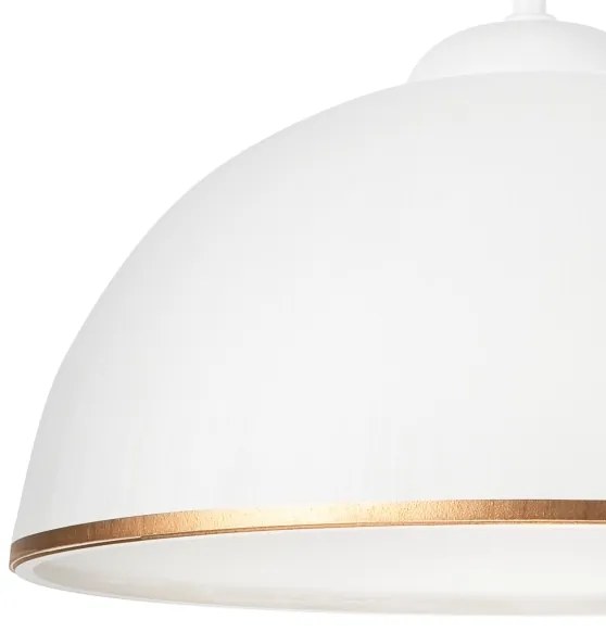 Lampadario a sospensione con supporto rigido RETRO II 1xE27/60W/230V bianco