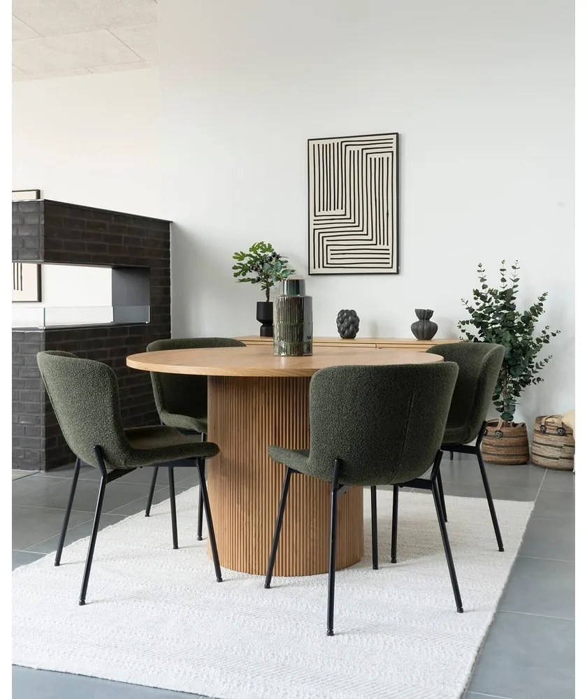 Sedie da pranzo verde scuro in un set di 2 Maceda - House Nordic