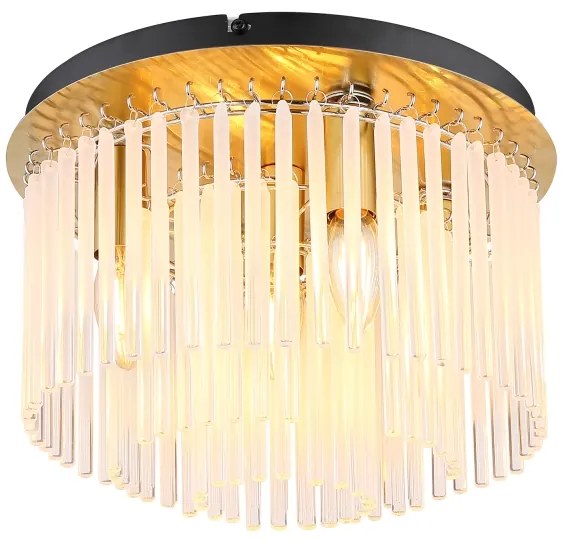 Globo 15698DM - Plafoniera GORLEY 5xE27/40W/230V Ø 32 cm dorata