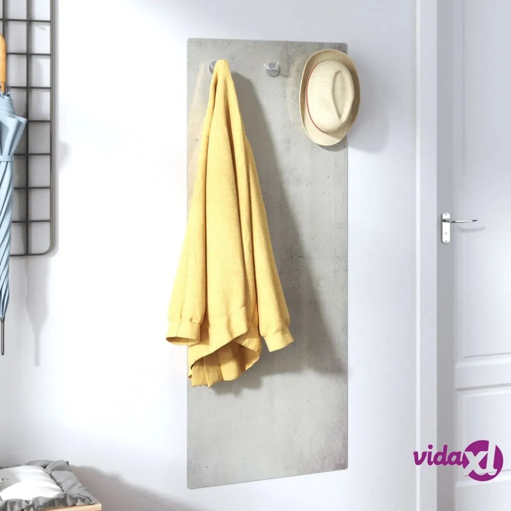 vidaXL Appendiabiti a Parete 125x50 cm Vetro Temperato Muro Pietra