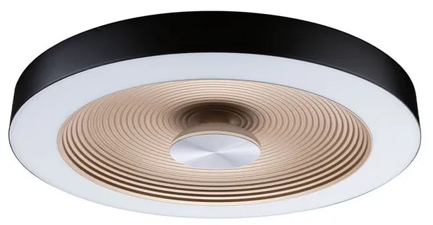 Volea LED Plafoniera Ø40 IP44 Dim. Nero/Oro - Paulmann