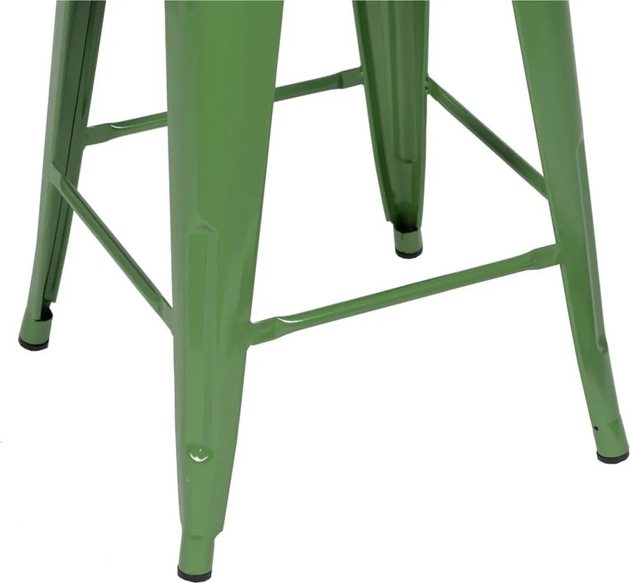 Set di sedie da bar verde in metallo 2 pz (altezza della seduta 61 cm) – Ixia