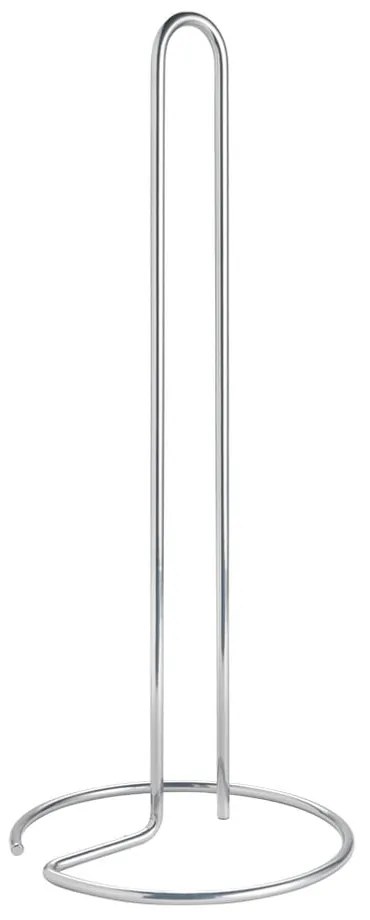 Portarotolo da cucina verticale color argento lucido in acciaio ø 14 cm Luxy – Metaltex