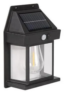 Lampada da parete solare a LED per esterni con sensore LED/1W/3,7V 1200 mAh IP65