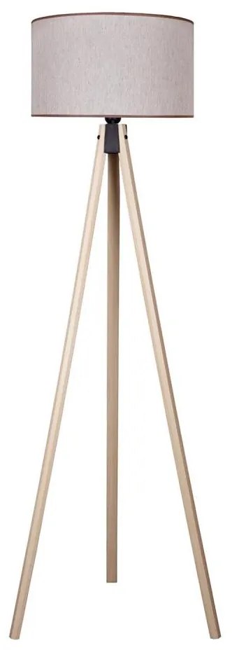 Duolla - Lampada con piedistallo 1xE27/60W/230V diametro 44 cm beige