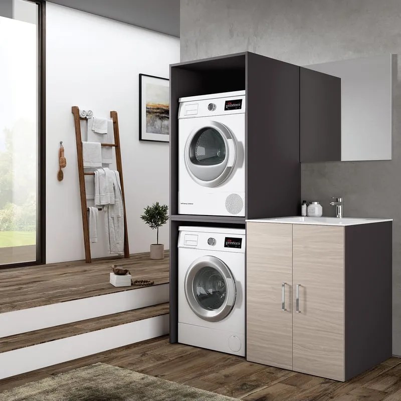 Mobile lavanderia Desi in abs olmo rousseau P 68 x L 140 x H 200 cm