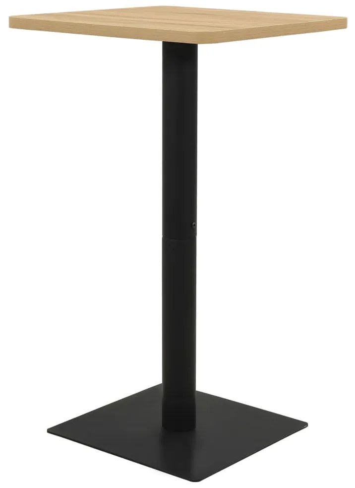 Tavolo da Bistrot in Legno con Struttura Altezza 107 cm Design Classico e Funzionale, 70 x 70 x 107 cm table / Marrone