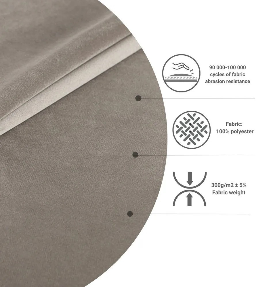 Letto matrimoniale imbottito grigio chiaro con contenitore 180x200 cm Tate - Maison de Rêve