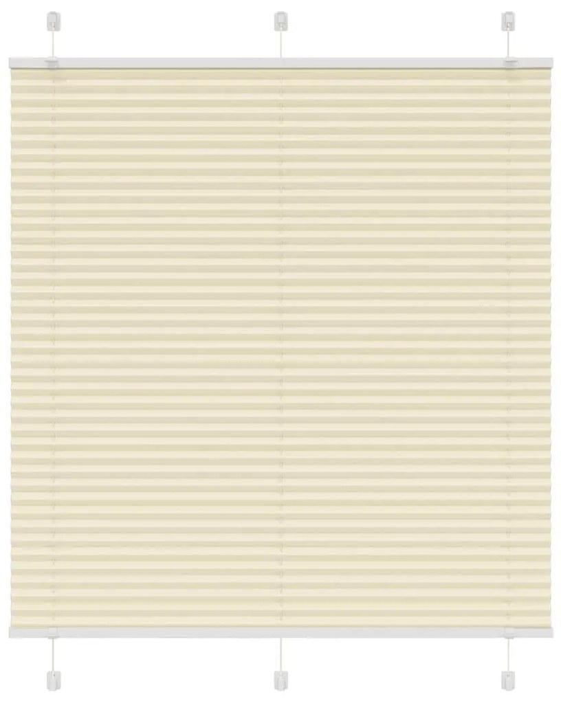 Tenda Plissettata Crema 115x150 Cm Larghezza Tessuto 114,4 Cm /