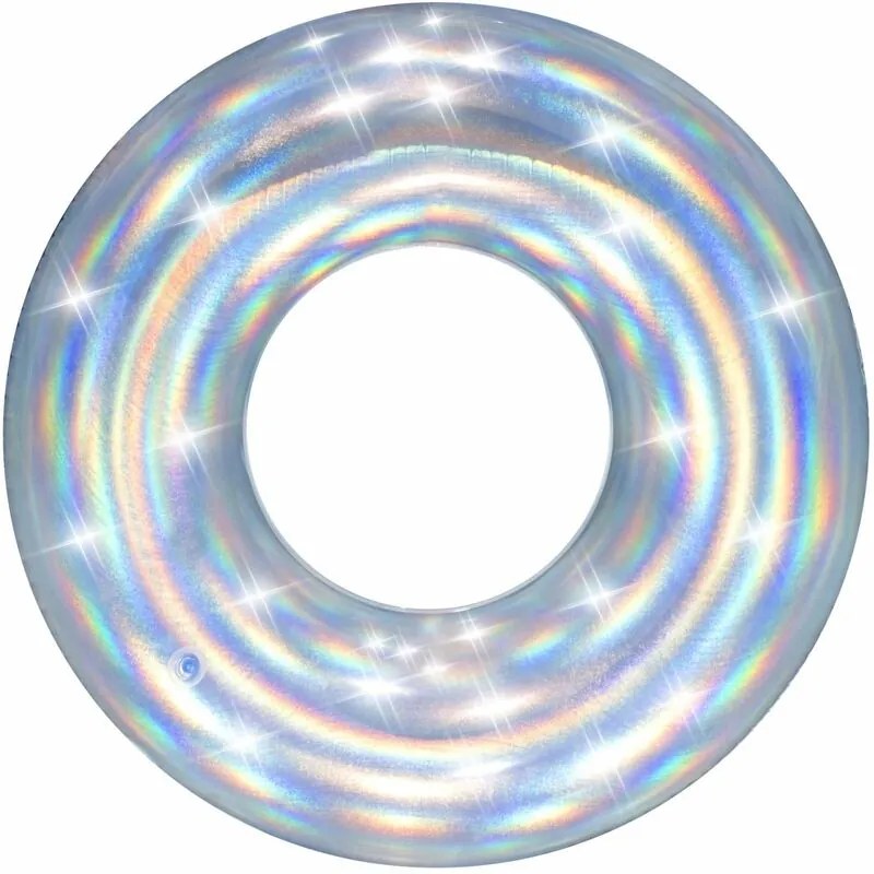 Salvagente ciambella gonfiabile per adulto iridescente scintillante Bestway 36240