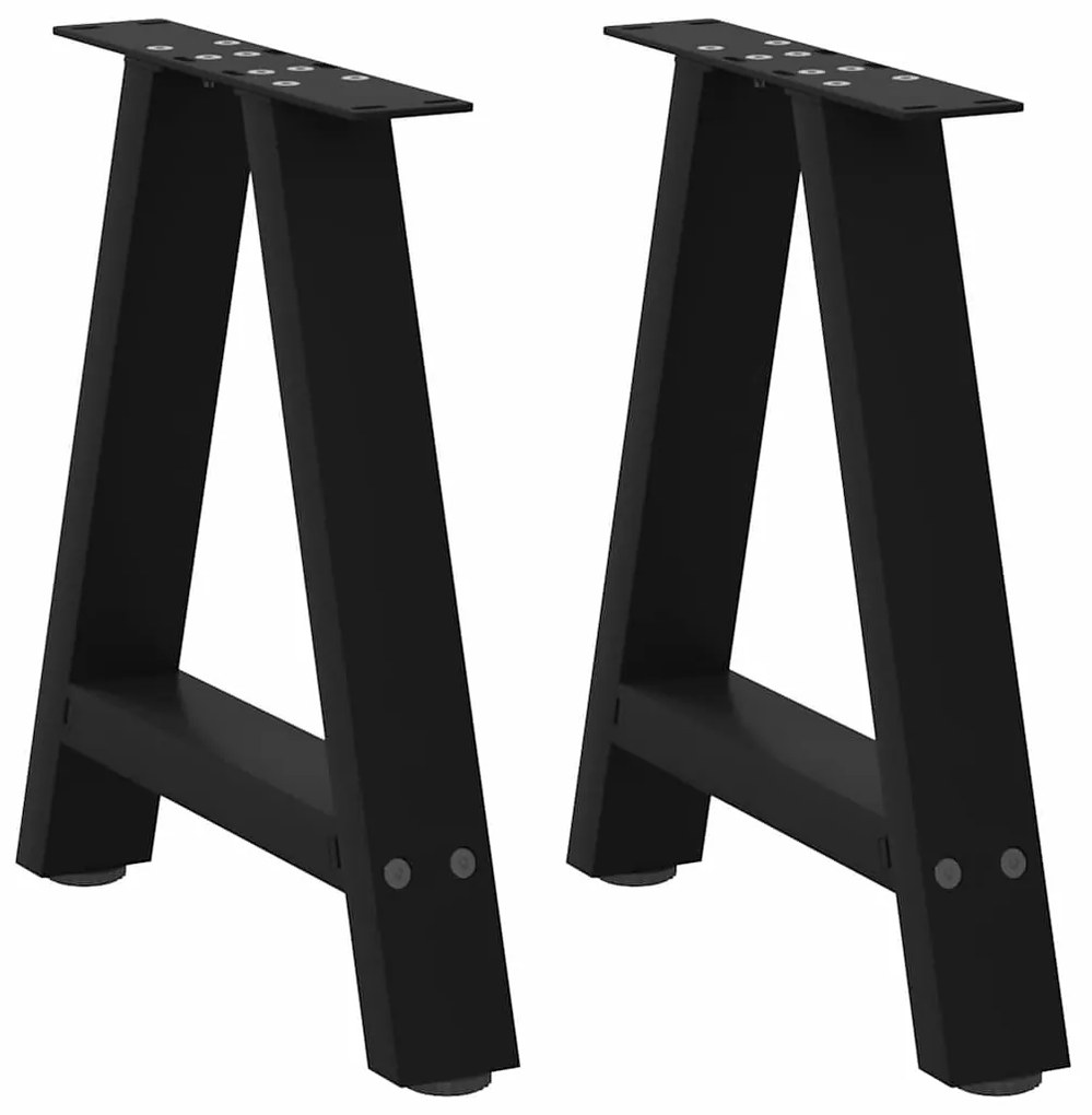 Gambe Tavolino Da Caffè A A 2 Pz Nero 38x(42-43) Cm Acciaio /