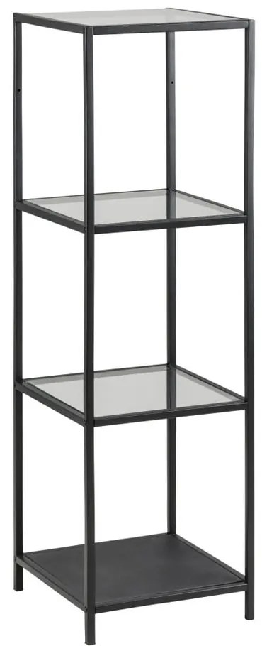 Scaffale nero in vetro 35x120 cm Seaford - Actona