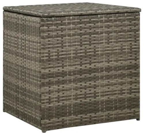 Set Divani da Giardino 4 pz con Cuscini in Polyrattan Grigio