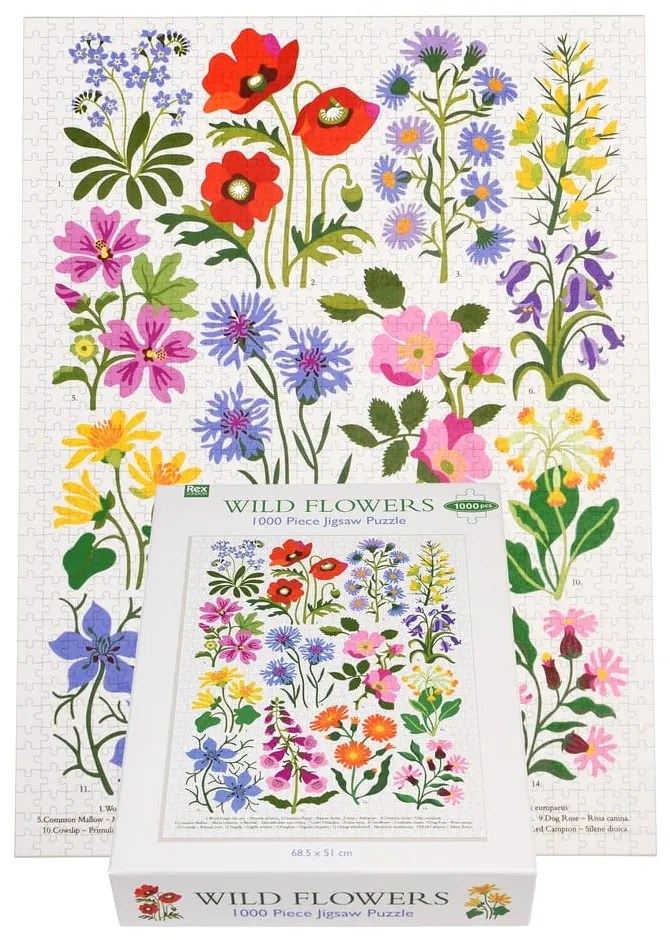 Puzzle 1000 pezzi Wild Flowers - Rex London