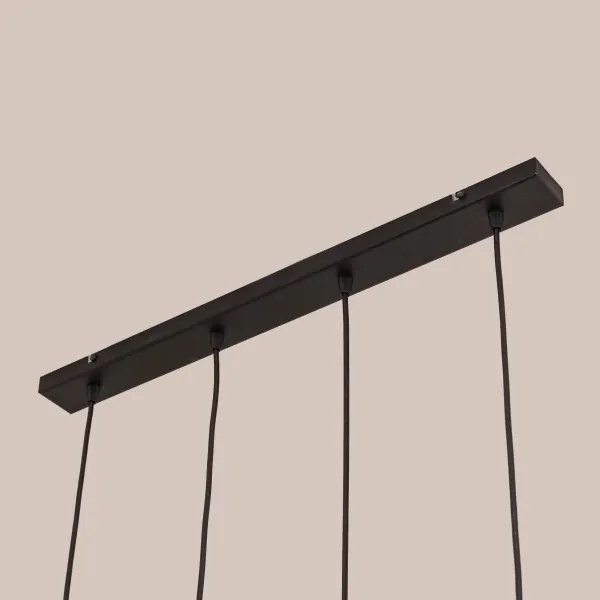 Lampadario sospeso su cavo GAMBIT 4x GU10/10W/230V, nero