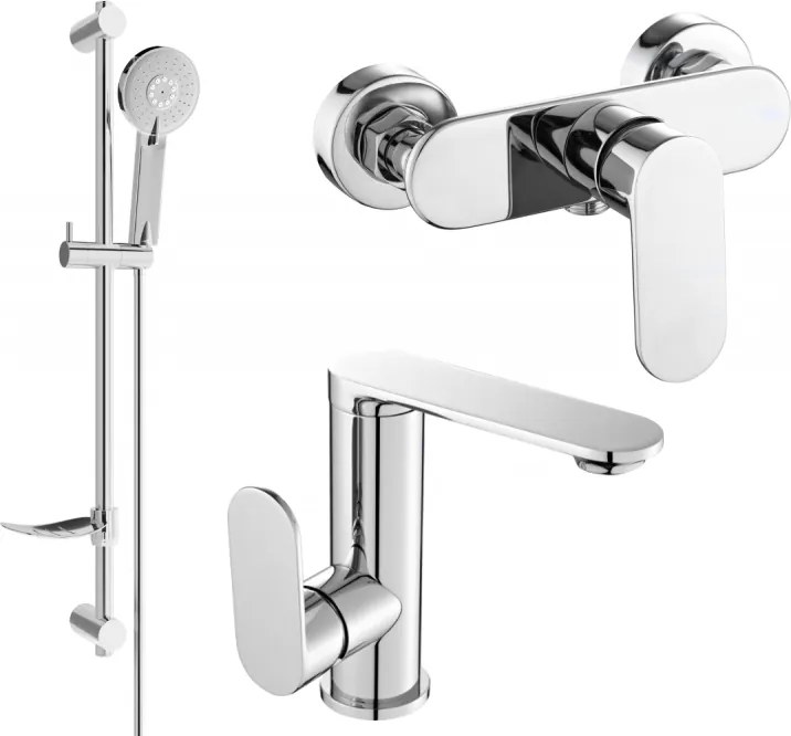 Mexen Milo DF40 set doccia, cromo - 713054DF40-00