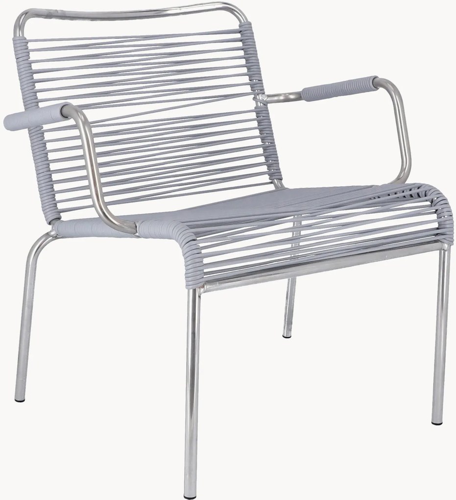 Set di 2 poltroncine da giardino fatte a mano Mya Spaghetti, impilabili