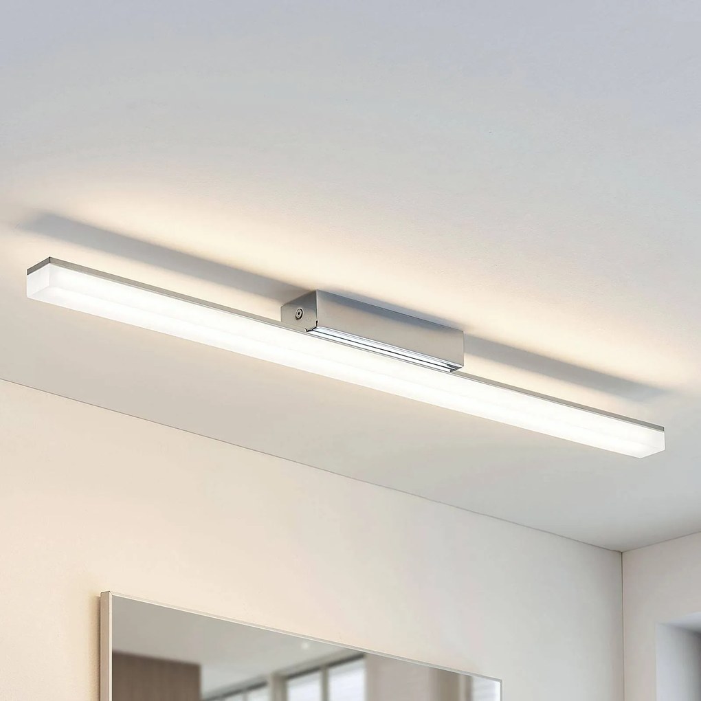 Lindby Plafoniera LED per il bagno Levke, 75 cm, dimmerabile, IP44