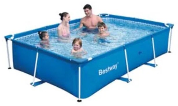 PISCINA STEEL PRO RETTANGOLARE TELAIO PORTANTE CM.300X201X66H.S/FILTRO kg.19,6 lt.3.300 (art.56404) BESTWAY