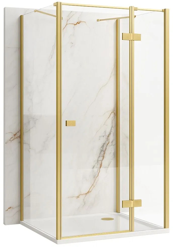 Cabina doccia Rea Atlas 80x80 Brush Gold