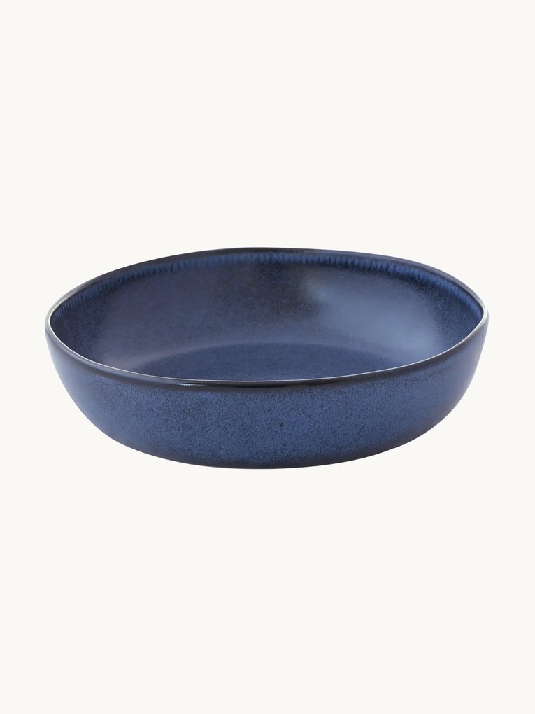 Set di 6 piatti fondi in gres Blue Maison