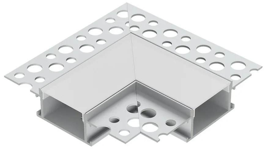 Angolo Giunzione 90° per Profilo da Cartongesso per Doppia Striscia
