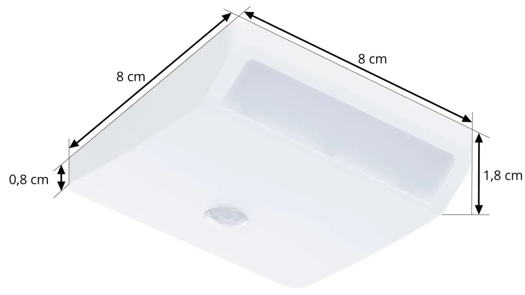 Prios Nestora lampada LED da mobili, batteria