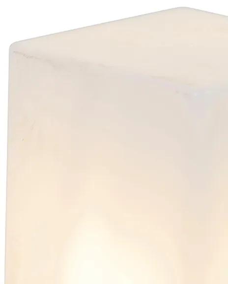 Lampioncino nero con paralume bianco traslucido 50cm - DENMARK