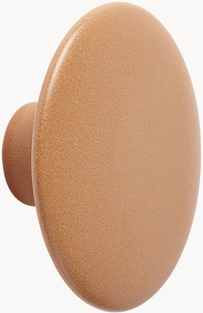 Gancio da parete in legno di quercia Dots, Ø 13 cm