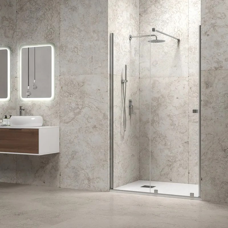 Kamalu - Porta doccia scorrevole 120 cm senza telaio | KNM4000C