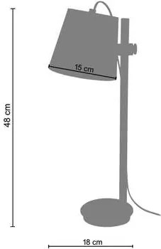 Tosel  Lampade d’ufficio Lampada da scrivania tondo legno naturale e verde  Tosel