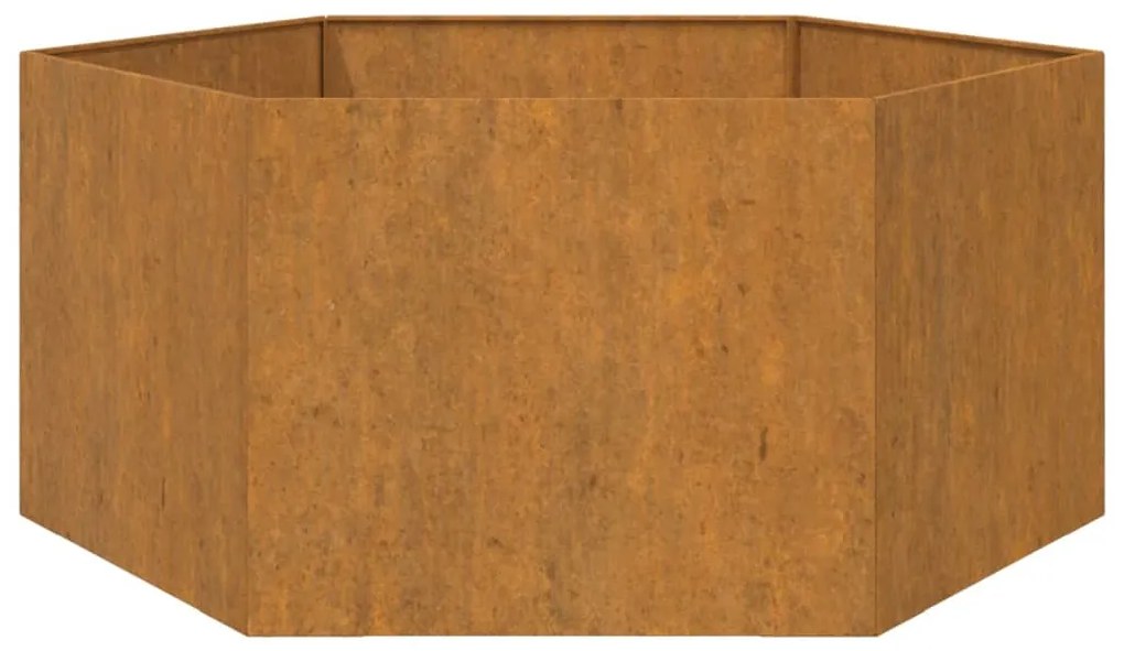 Fioriera Ruggine 90x90x45 cm Acciaio Corten