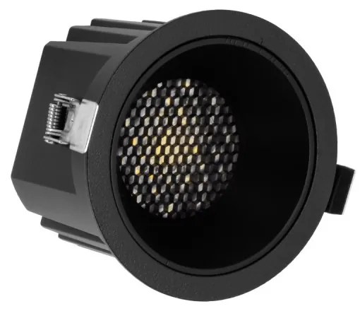 Faro da Incasso Nero 12W Foro Ø75mm CCT 15°-55° con driver Philips Colore Bianco Variabile CCT