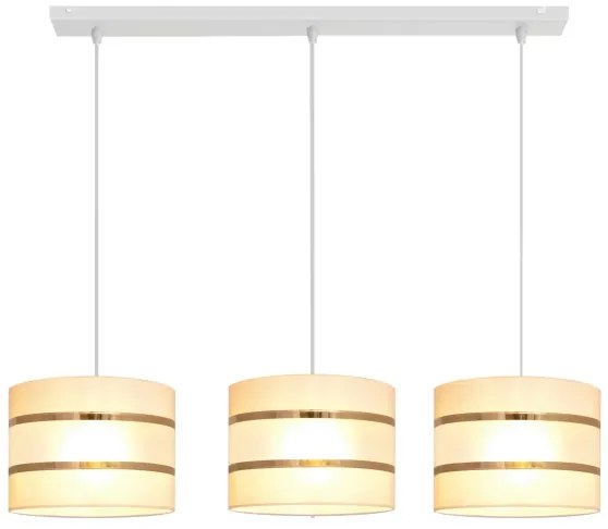 Lampadario su filo HELEN 3xE27/15W/230V crema