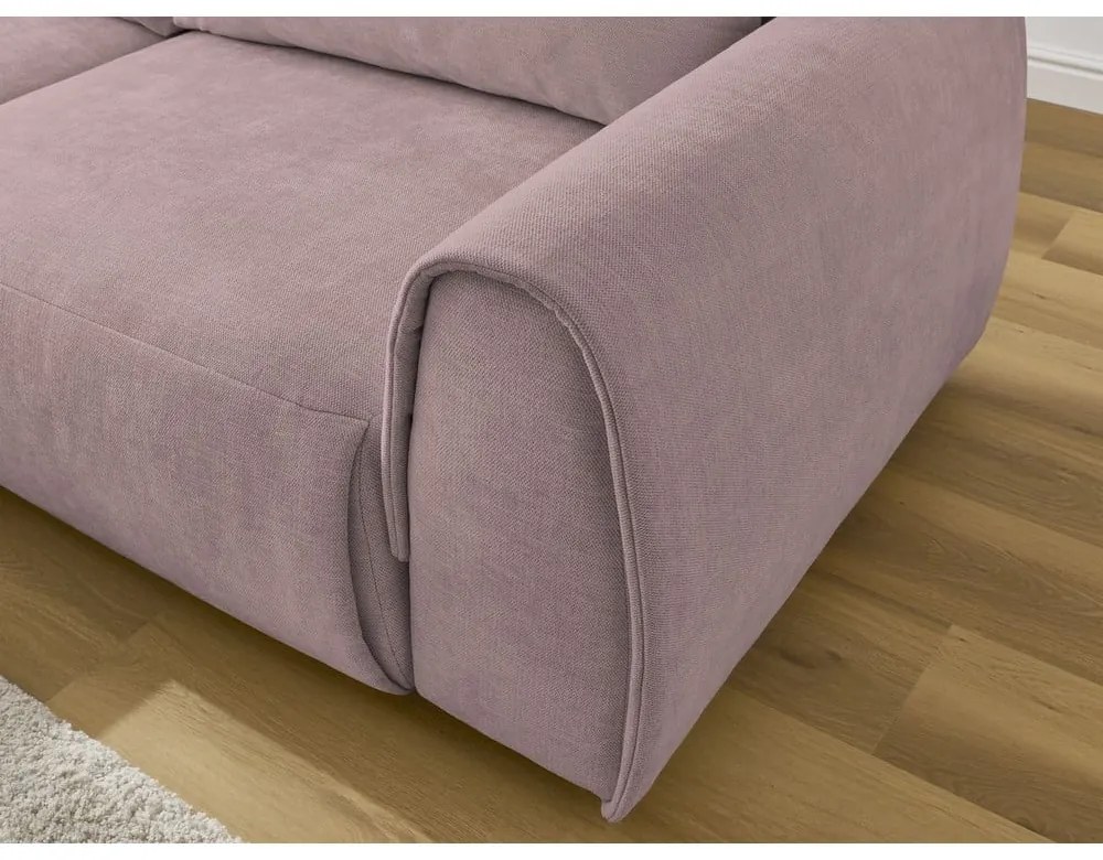 Divano angolare in rosa chiaro Aden – Bobochic Paris