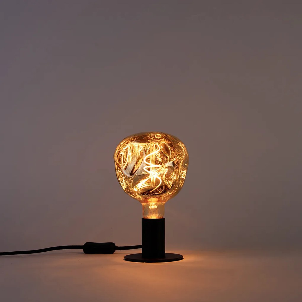 Lampadina LED dimmerabile E27 G125 Specchio Oro 4W 75lm 1800K