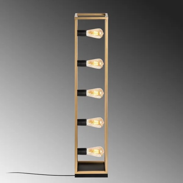 Lampada da terra KAFES 5xE27/40W/230V dorata