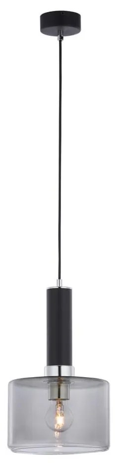 Jupiter 1858 - VA1 - Lampadario a sospensione con filo VANES 1xE27/60W/230V argento/nero