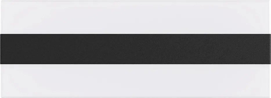 Applique 2xE27 per esterni a Luce Diffusa IP65 Nera - Serie Glow