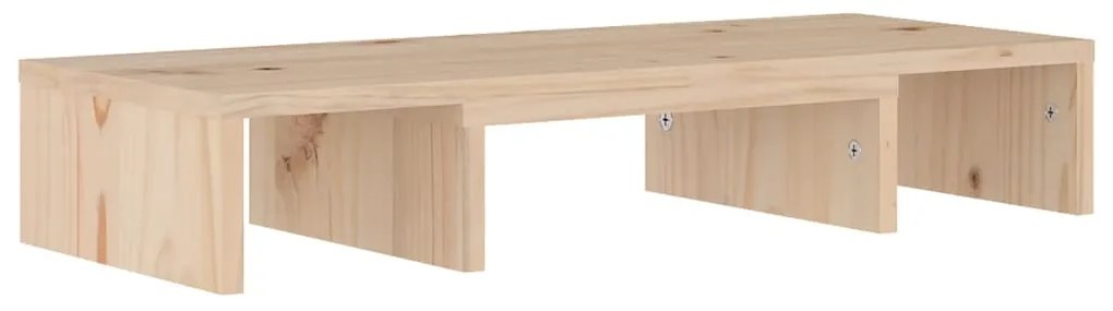 Supporto per monitor 60x24x10,5 cm in legno massello di pino