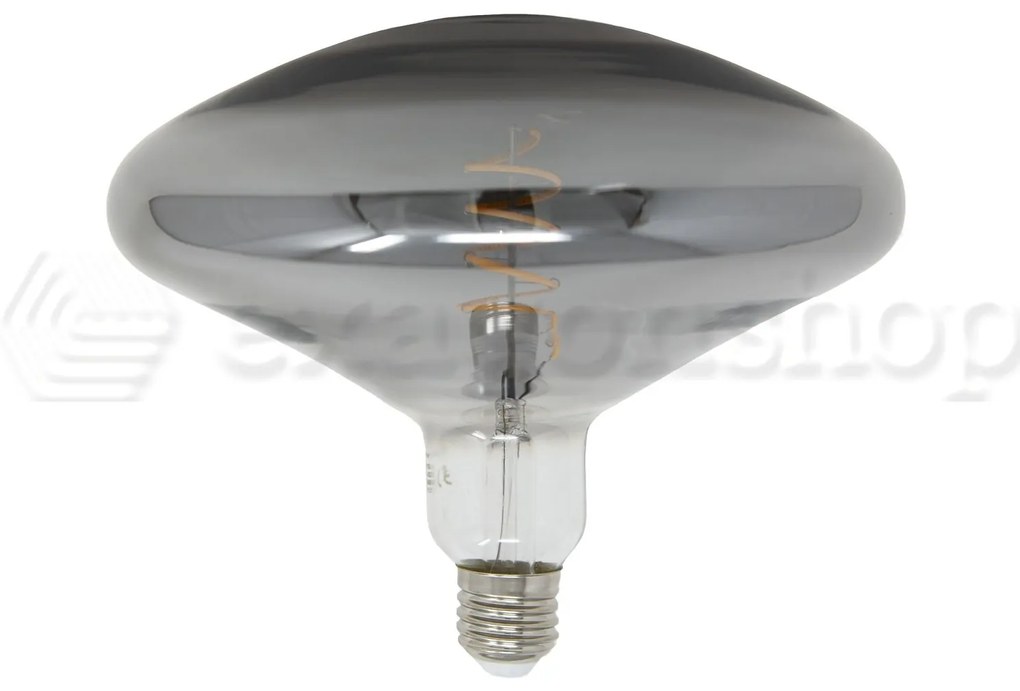 Lampadina design 19x16,5 cm E27 4W 150 lumen 2700k luce calda vetro smoky Vintage