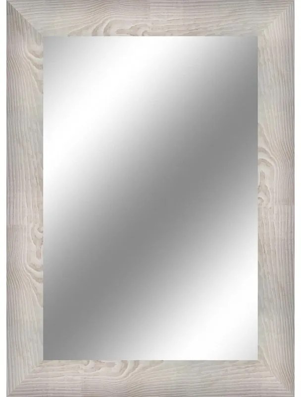 Specchio rettangolare in legno bianco 98 x 138 cm