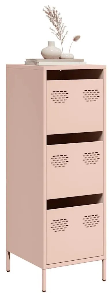 Credenza Rosa 39x35x103,5 Cm İn Acciaio /